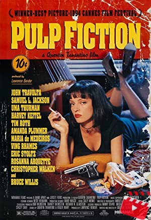 Popcorn reviews, Poster of   Pulp Fiction